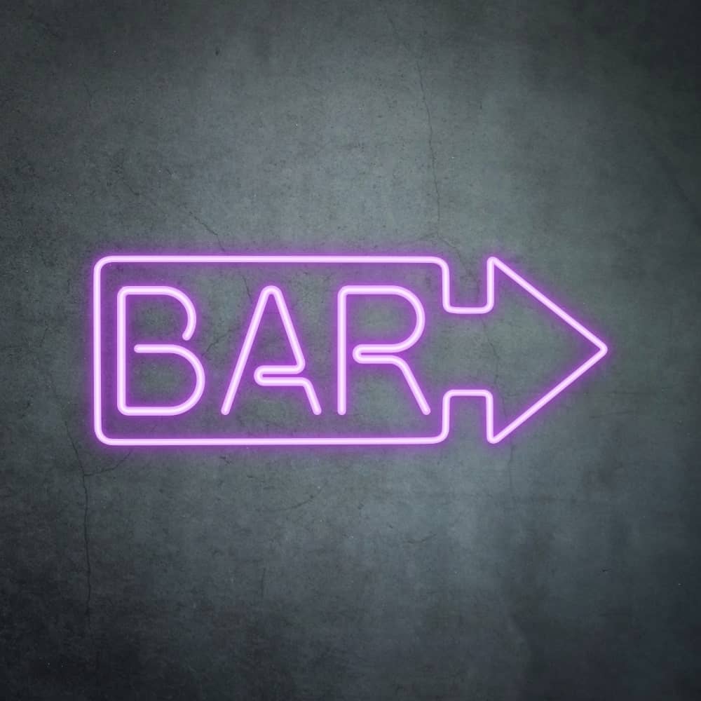 Bar Sign with Arrow
