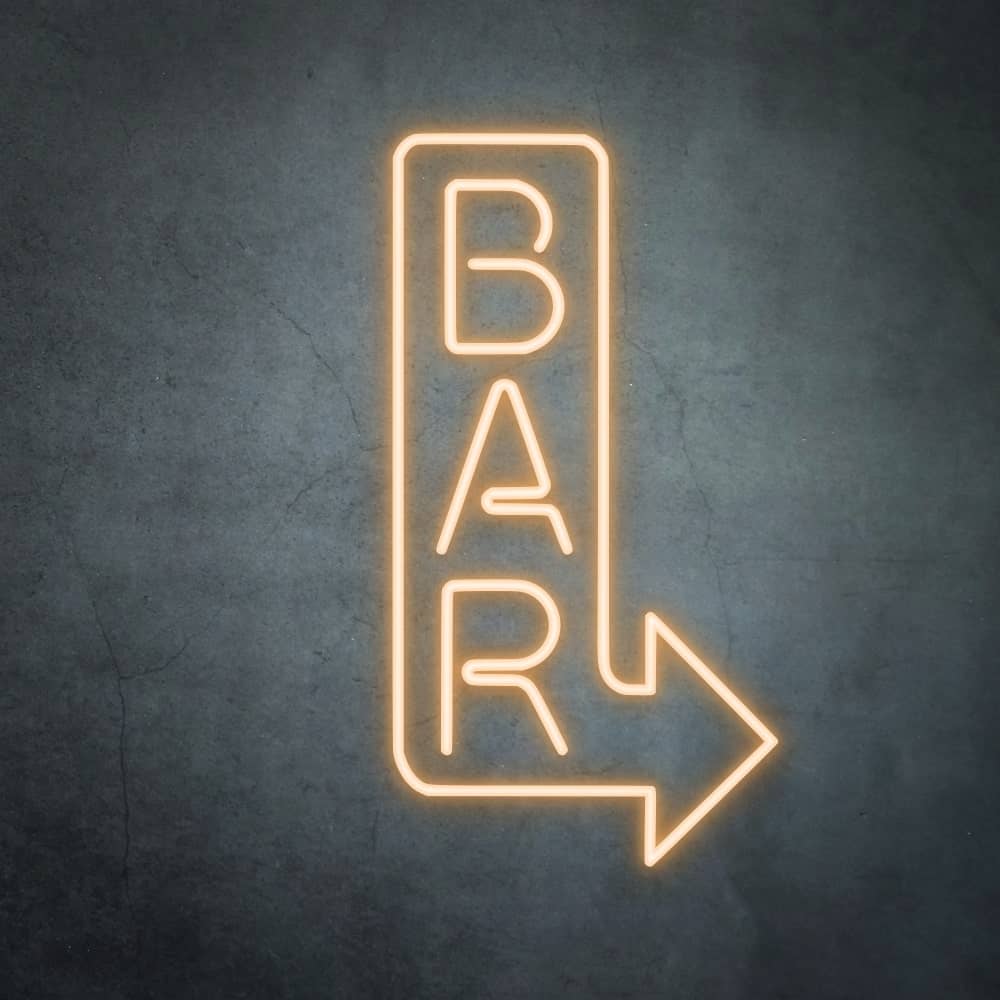 Vertical Bar Sign with Arrow