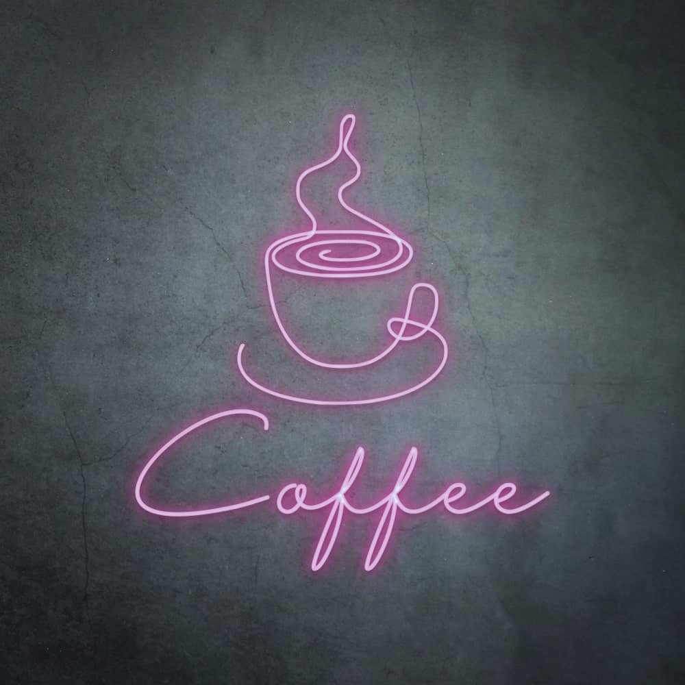 Hot Coffee Mug Single Line