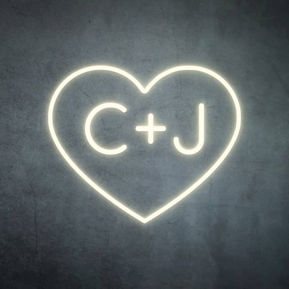 Love Heart with Custom Initials