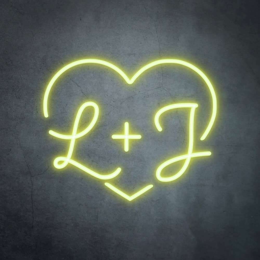 Love Heart with Custom Initials
